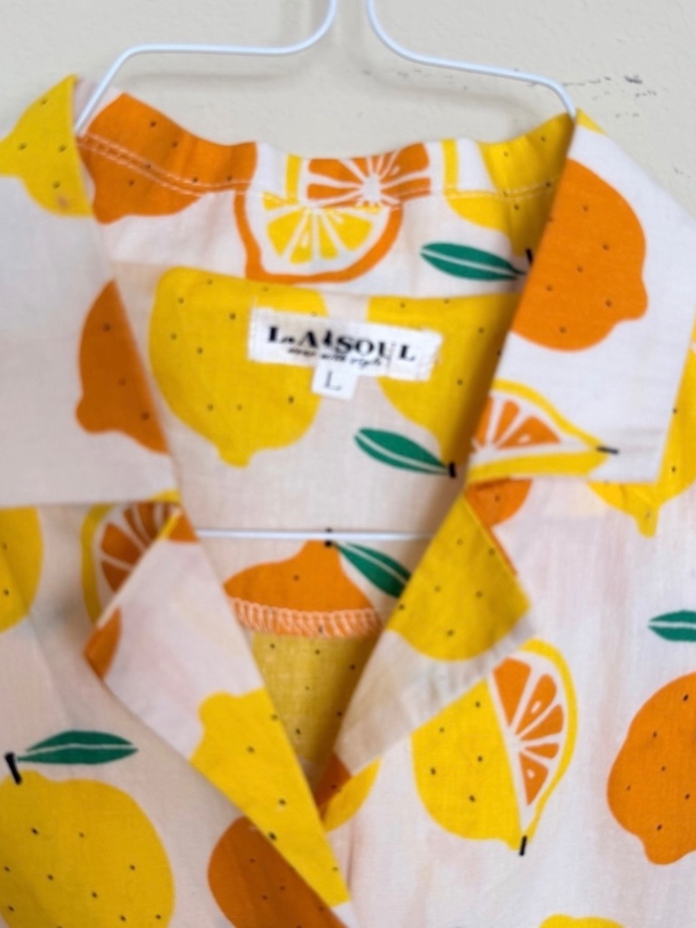 L.A. Soul Lemon Print Retro Shirt Dress Belted Pockets Yellow Vintage Rockabilly - Picture 3 of 7